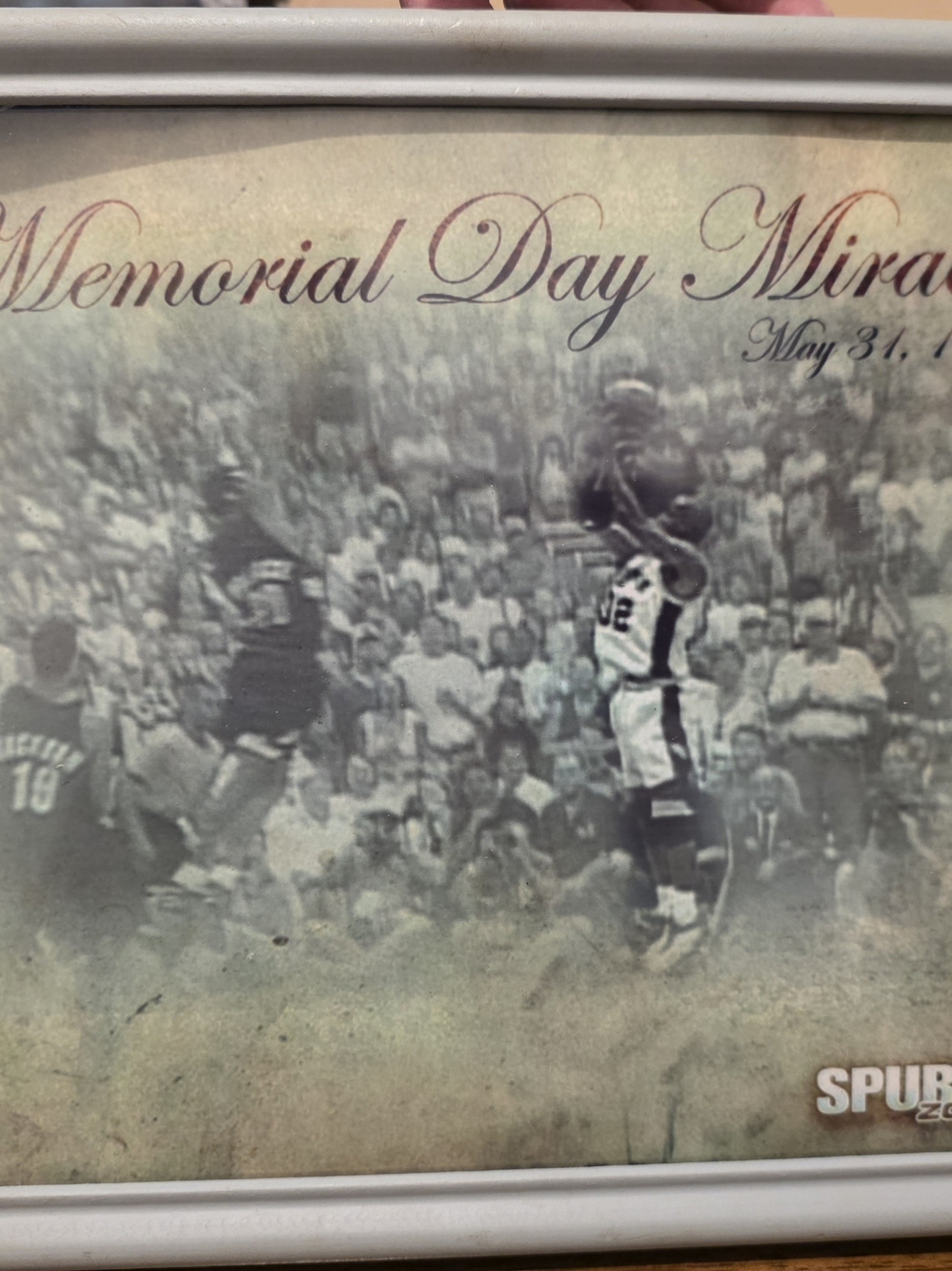 Memorial Day Miracle Framed Wall Art Print - White Frame